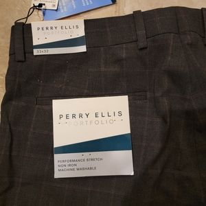 33x32 Perry Ellis skinny fit non iron dress pants